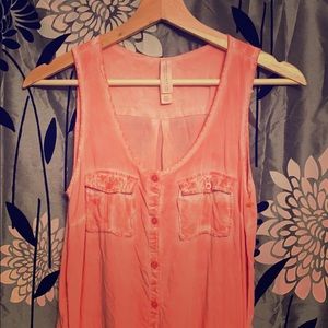 Aeropostale button up tank